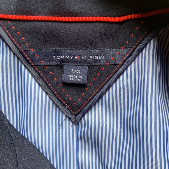 Tommy Hilfiger Navy Moto jacket and drawstring pants set - Picture 3 of 12